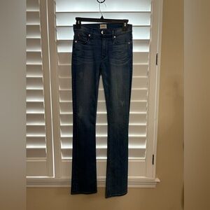 Hudson Blue Straight Leg Jeans with Faded Look